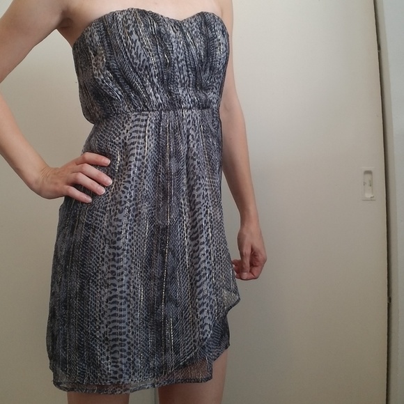 Twelfth Street Cynthia Vincent Black & Gray Dress - Picture 1 of 8